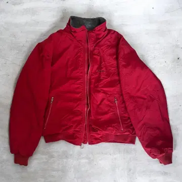 80s EddieBauer 나일론 자켓 레드 웜