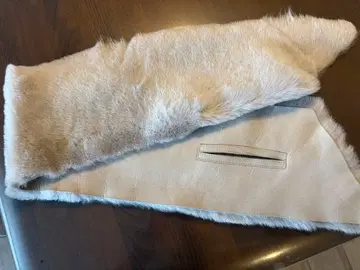 그레이 천연 가죽 퍼 스카프 스타일 머플러