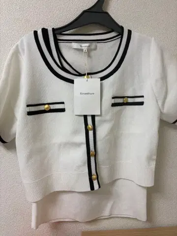 택 포함 새상품 리랜드트루 라인 디테일 앙상블 사이즈 2