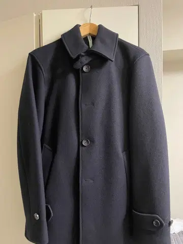 에디피스 울 코트 네이비