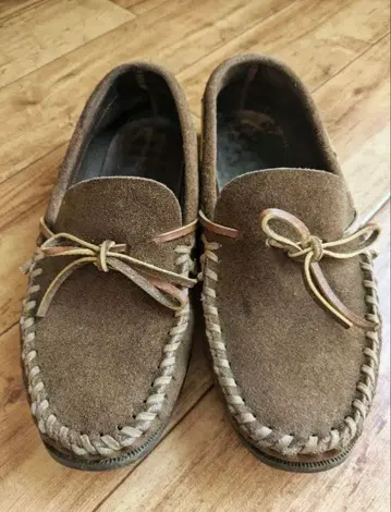 브라운 스웨이드 모카신 리갈 REGAL 데크 슈즈