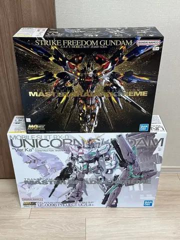 [ 새상품, 미개봉 ] MG 스트라이크 프리덤 건담 & 유니콘 건담 세트
