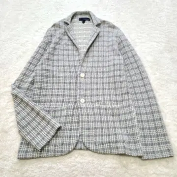 [레어] 근년 라르디니 니트 자켓 테일러드 언컨 체크