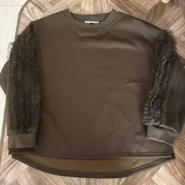 택 포함 미사용 새상품 ABITOKYO 튤 도킹 맨투맨 M