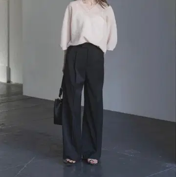 NOBLE 에스테르 트윌 스트레치 슬랙스 팬츠