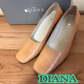 DIANA 베이지 가죽 하이힐 펌프스 21.5cm 새상품급