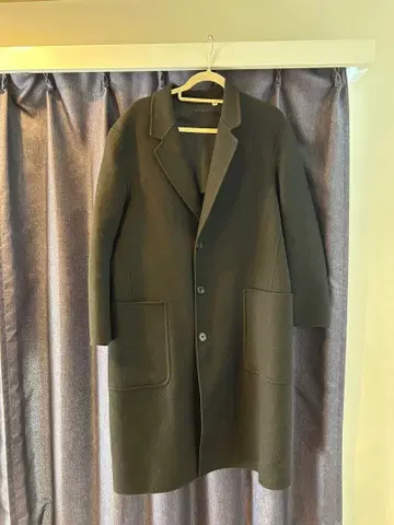 UNIQLO U 체스터 코트 다크 그린