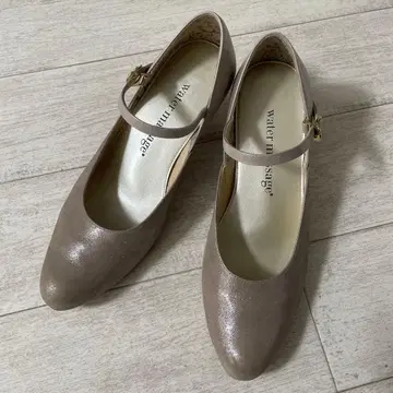 히미코 Water massage 스트랩 포함 23cm 베이지 라메