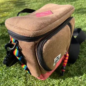 CHUMS 숄더백 브라운/핑크