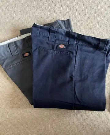 Dickies 873 워크 팬츠 네이비 그레이 2세트