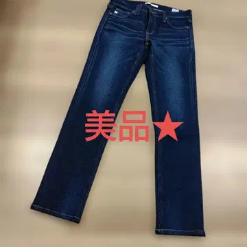 새상품급 SOMETHING 스키니 팬츠 다크 데님 스트레이트