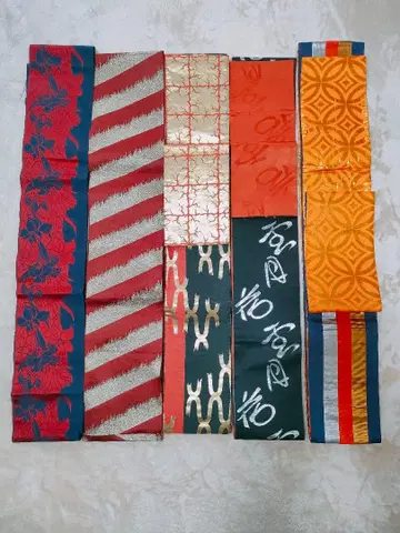 5개 세트 반폭 오비 세트 다채로운 디자인