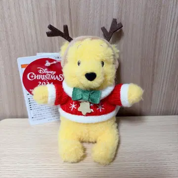 [ 새상품 ] 디즈니 크리스마스 푸우 인형 배지