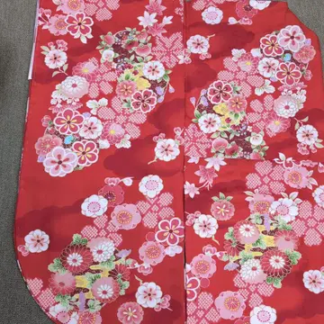 2자 소매 꽃무늬 핑크 장척