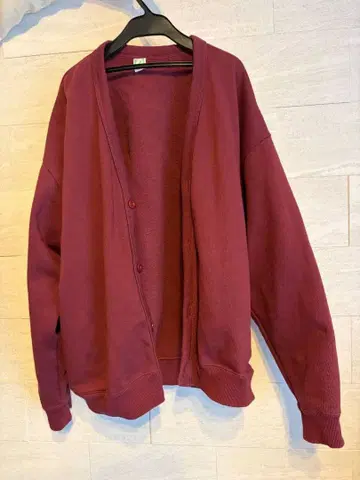 [ JOURNAL STANDARD ] 버건디 맨투맨 가디건