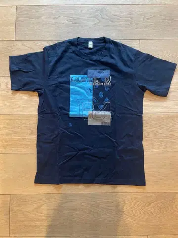 다케오 키쿠치 그래픽 디자인 네이비 T셔츠