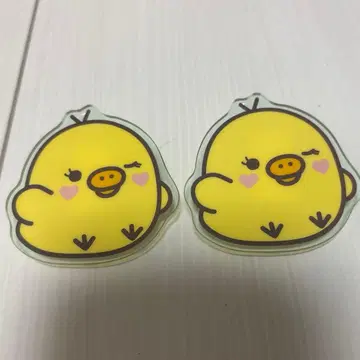 리락쿠마 네오 리라 복권 G상 아크릴 배지 키이로이토리 2세트