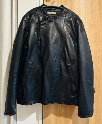 [ 미사용품 ] 나노 유니버스 가죽 라이더 자켓