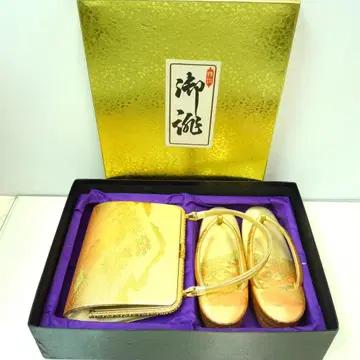 봉원 조리 핸드백 세트 일본 의류용 골드 성인식 결혼식