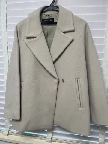 MICHEL KLEIN 라이트 베이지 피 코트