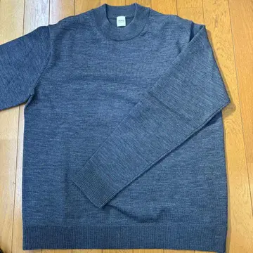 TAKEO KIKUCHI 그레이 크루넥 니트