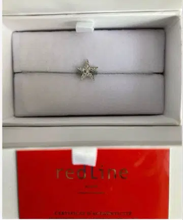 redLine 팔찌 화이트 골드 다이아 레드라인 스타 팔찌