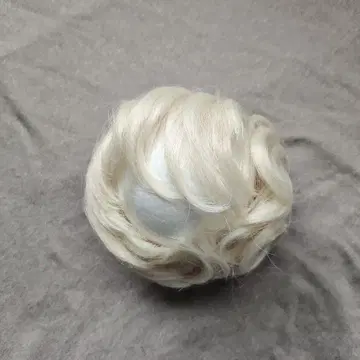 인형 가발 9-10인치 화이트