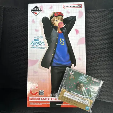 제일복권 은팔선생 은혼 C상 오키타 소고 피규어 F상 학교 휘장 배지