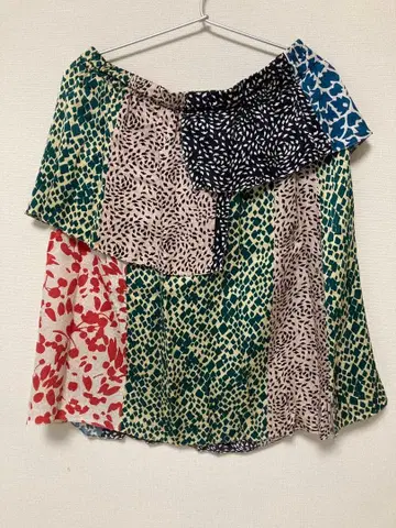 SONIA RYKIEL 실크 플레어 스커트