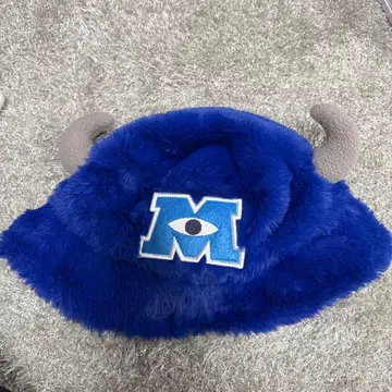 몬스터 뿔 달린 파란 모자