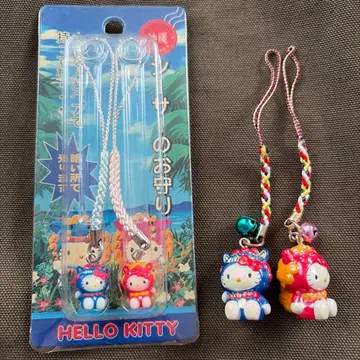 오키나와 한정판 오리지널 키티 시사 족쇄 스트랩