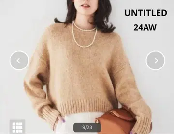 작년 구매 새상품급 언타이틀 24AW 풀오버 라메 니트 2