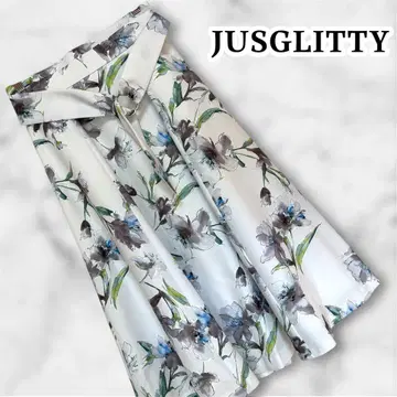 저스길리티 JUSGLITTY 릴리 플라워 스커트 플레어 스커트 꽃