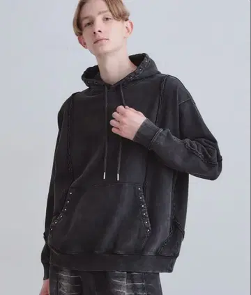 헤비 웨이트 빈티지 풀 후드티