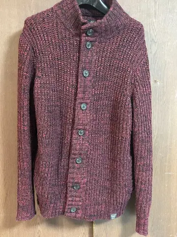 AZUL by moussy 버튼 니트 가디건