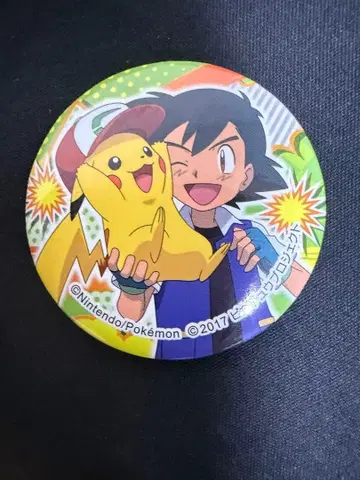 포켓몬 지우(사토시) & 피카츄 캔뱃지