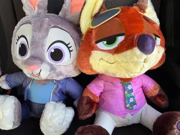 주토피아 2 슈퍼 라지 봉제 인형 닉 & 주디 2종 세트