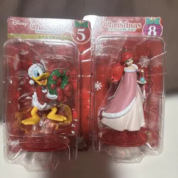 디즈니 크리스마스 오너먼트 2체 세트
