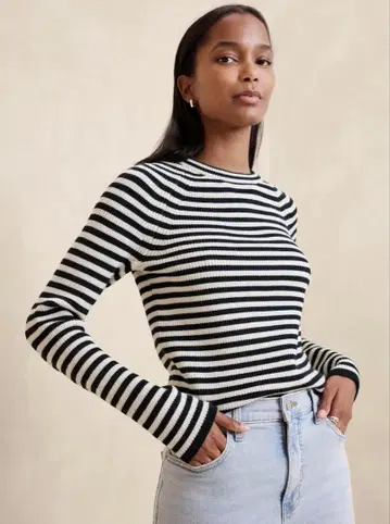 바나나리퍼블릭 니트 보더 니트 XS