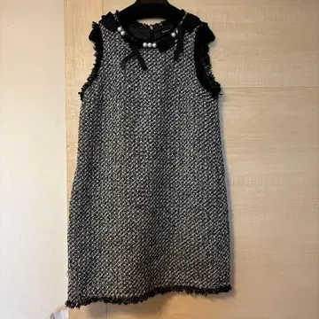 DoCLASSE 트위드 오버롤 스커트 사이즈 9