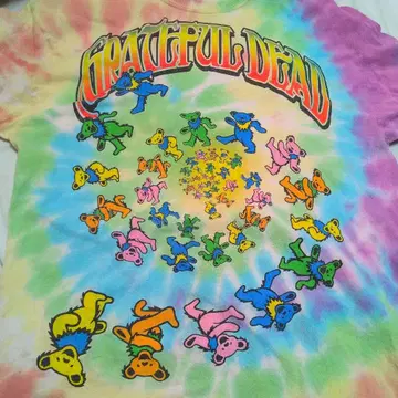 그레이트풀 데드 타이 다이 T셔츠 L 락밴드 티셔츠