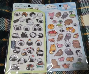 무엇이든 생물 오니기리 푹푹 드롭 씰 요코미조 유리 세트