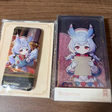 원신 공식 정품 시그윈 캔뱃지 아크릴 블록 2종 세트