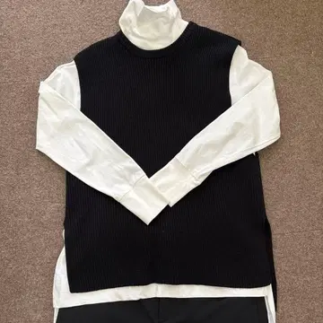 UNITED ARROWS 블랙 니트 베스트