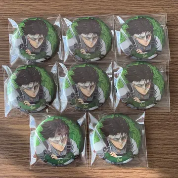 진격의 거인 리바이 글리터 캔뱃지 8개