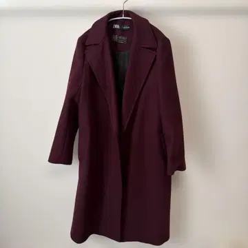 ZARA 버건디 롱 코트