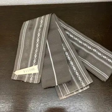 남성용 오비 남자 신사물 라이트 브라운 실크 100% 양면 긴 와이드용