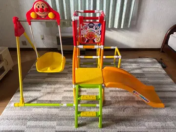 호빵맨 우리 아이 천재 간편 접이식! 그네 파크 DX