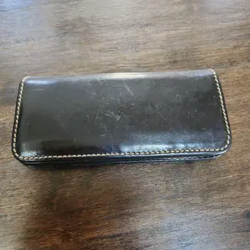 SAAD 블랙 가죽 장지갑