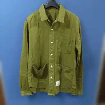 VMPD7-1114-21 WORKERS 올리브색 긴팔 셔츠